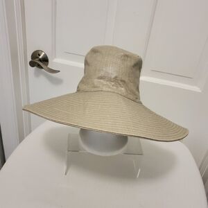 August Hat Company Metallic Floppy Linen Blend Hat, Casual, Fun